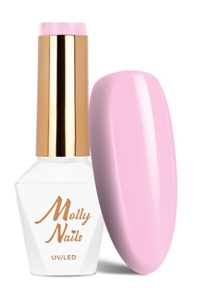 Lakier hybrydowy LED/UV Gel Polish Molly Nails Glamour Women Nr 2 Girlish Roses Hema/di-Hema free 8g