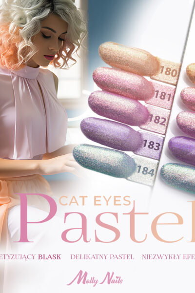 Lakier hybrydowy LED/UV Gel Polish Oranges Cat Eye Pastel